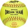 Rawlings Dream Seam Fastpitch 11 Inch USA (ASA) Ball - One Dozen: C11R
