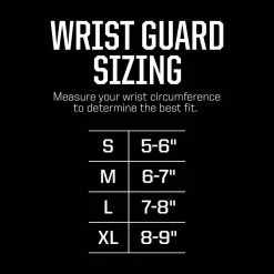 EvoShield PRO-SRZ Wrist Guard: WTV5200 -mizuno shop 19 0595 EvoShield ProSRZ EPDP Wrist Mod04 SizeChart Copy 2x2 5d4f0218 b6aa 476b 9b54 a5ce3bd8b322
