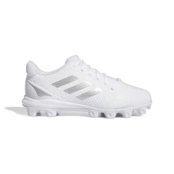 Adidas Youth PureHustle 2 Softball Cleats White-Silver: H02348
