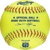 Rawlings Babe Ruth Official 12 Inch Softballs ,Poly-X Core Center - On
