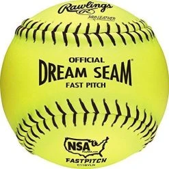 Rawlings Dream Seam 11 Inch NSA Fastpitch Softball - One Dozen: C11BYL