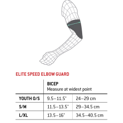 G-Form Elite Speed Batter's Elbow Guard: EP15 -mizuno shop elitespeedelbow sizechart