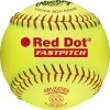 Rawlings Fastpitch 11 Inch Red Dot ASA Pro Leather Ball - One Dozen: P