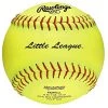 Rawlings Little League 12 Inch Leather Fastpitch Softball - One Dozen: