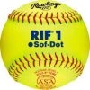 Rawlings R.I.F. USA (ASA) 11" Fastpitch Softballs Level 1 - One Dozen: