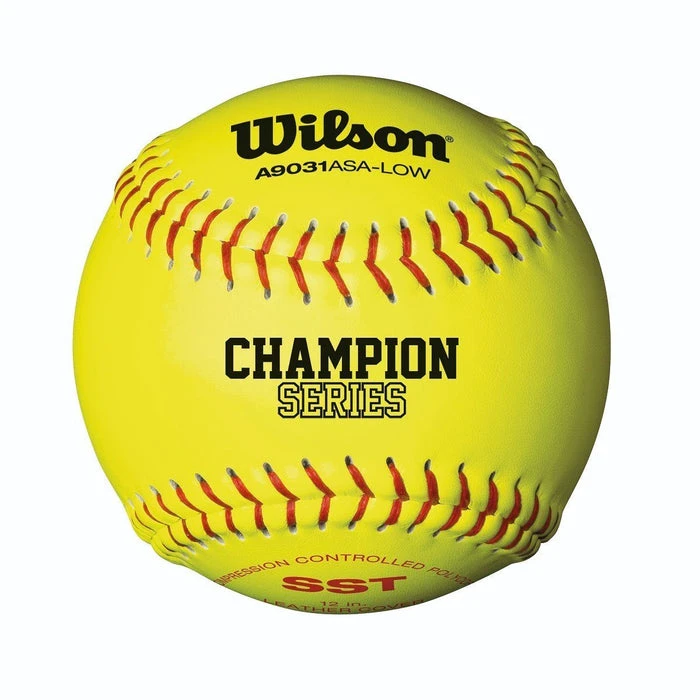 WILSON SPORTING GOODS Wilson USA (ASA) Poly Core Fastpitch Softball 12 Inch (Dozen): A9031B 1 WILSON SPORTING GOODS Wilson USA (ASA) Poly Core Fastpitch Softball 12 Inch (Dozen): A9031B