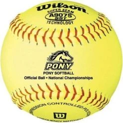 WILSON SPORTING GOODS Wilson Pony League Fastpitch Softball 12 Inch (Dozen): A9075BSST